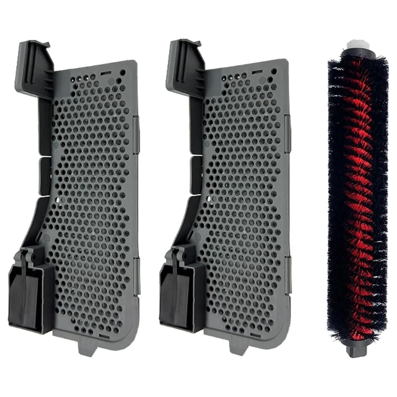 

HLZS-Water Filter & Cleaning Brush Replacement Parts For Roborock S7 Max Ultra Mop Car Wash Dock Station