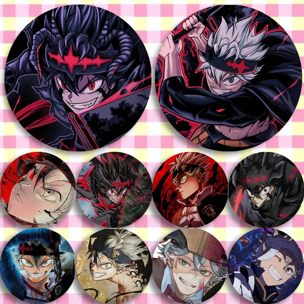 Asta B-BlackS Anime Clover COOL Insignias, Pin, Broche de Dibujos Animados, Insignia de Ciencia Ficción, Joyería, Accesorios para Ropa y Bolsos