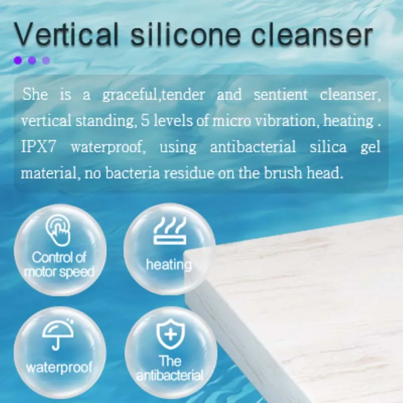 แปรงทำความสะอาดผิวหน้ากันน้ำสำหรับผู้ชายและผู้หญิง แปรงขัดผิวหน้าไฟฟ้าแบบชาร์จได้