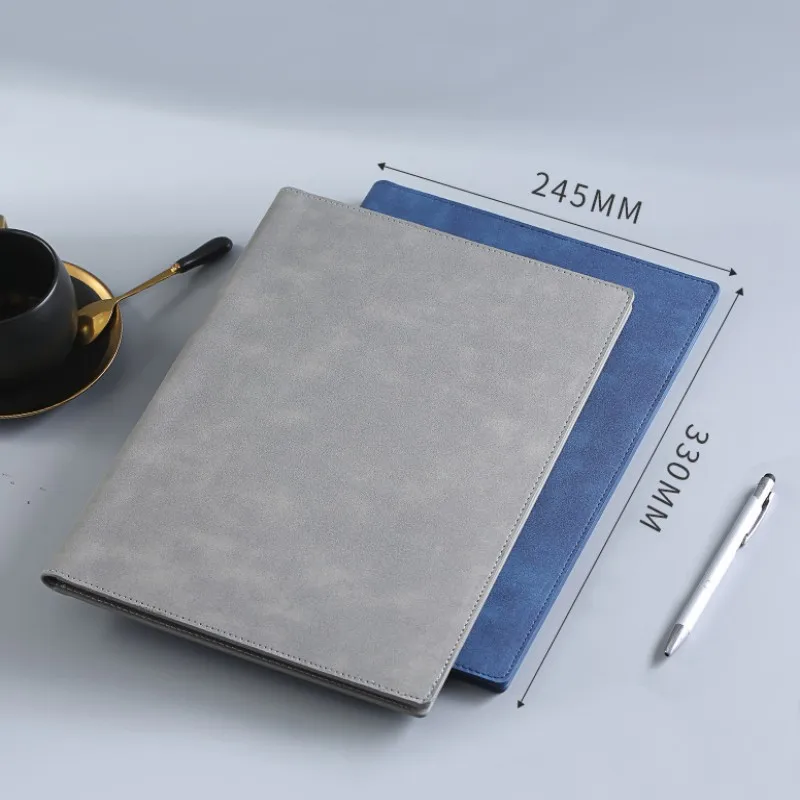 Multifunctionele A4 conferentiemap Zakelijke briefpapiermap Lederen contractbestandsmappen Reisdocumentmap