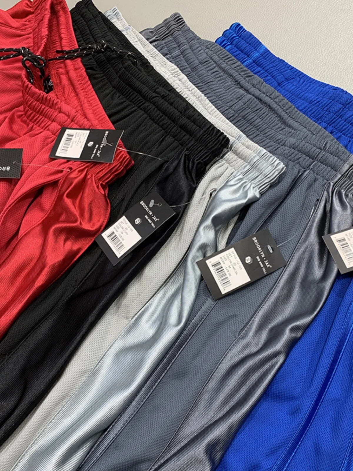 Pantalones cortos con bolsillos brillantes para hombre, ropa deportiva informal de talla grande para exteriores, baloncesto