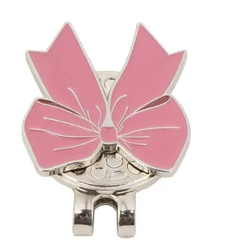 

Golf Hat Clip Bow Ball Marker Holder Lightweight Secure Grip Elegant Golf Accessories for Caps Gloves Bags Visor Belt