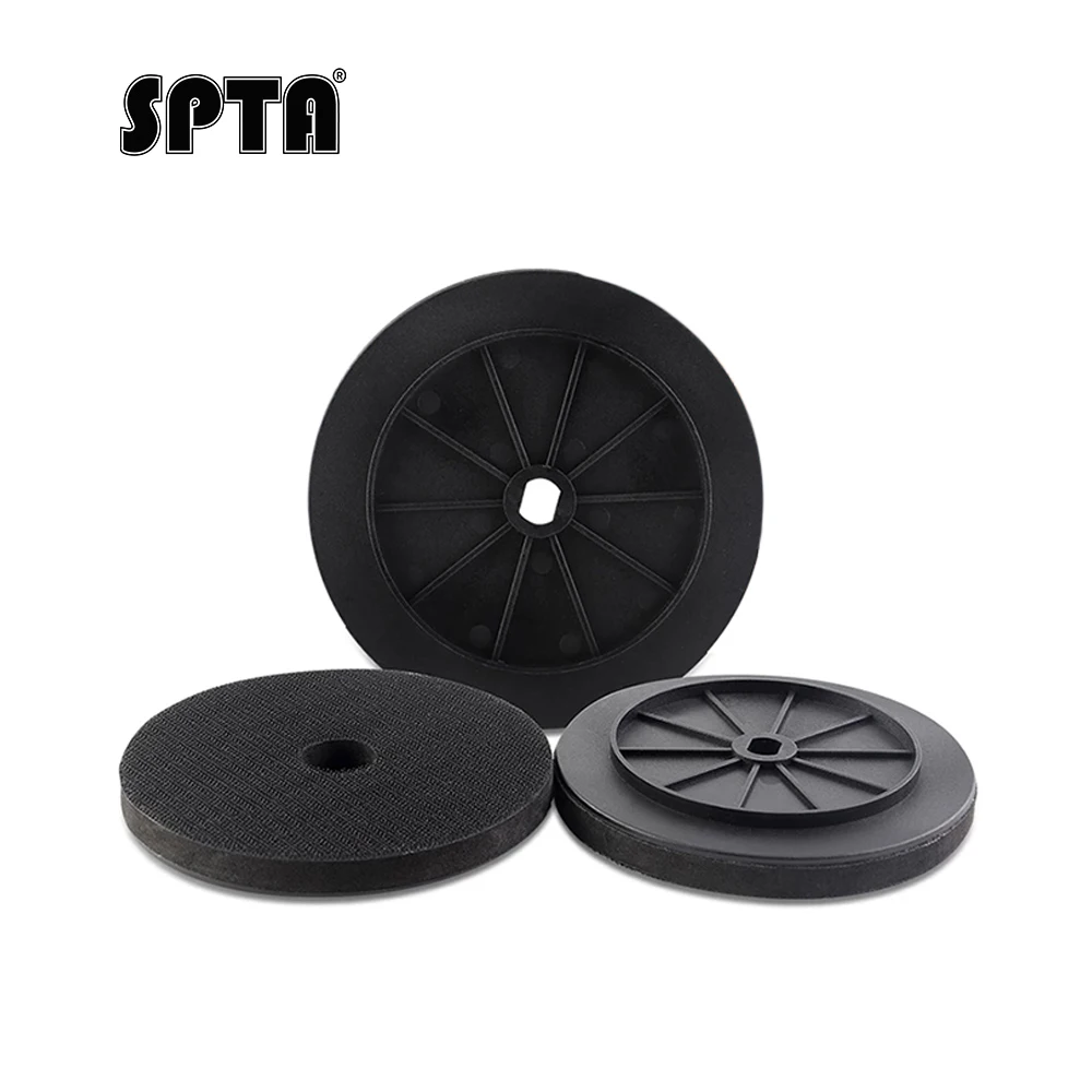 SPTA 5inch/6inch Backer Backing Plate Hook&Loop Replacement Waxing Backing Plate  For Car Buffer Waxing Polisher DA601