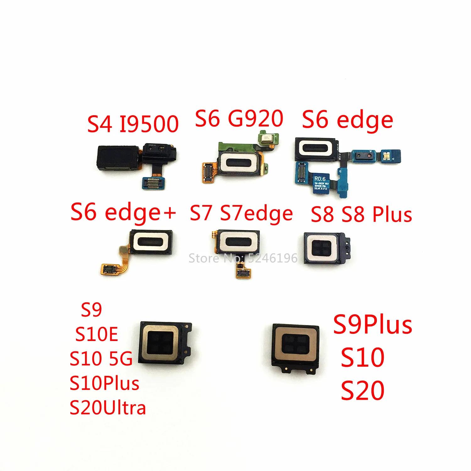 1pcs Earpiece Speaker Flex Cable For Samsung Galaxy S4 S6 Edge S7 Edge S8 S9 S10 S10E S10 5G Plus S20 Plus S20 Ultra ReplacePart