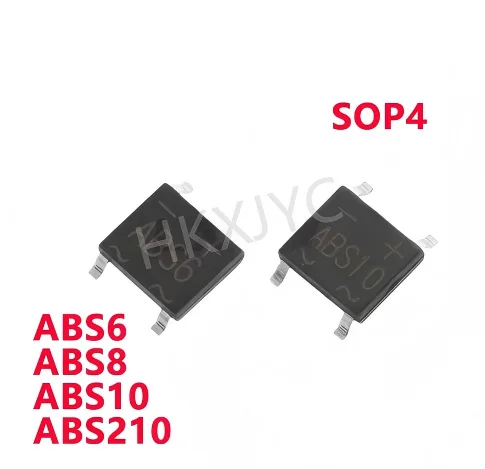 100/PCS New ABS6 ABS8 ABS10 ABS210 SOP4 Bridge rectifier rectifier bridge stack In Stock