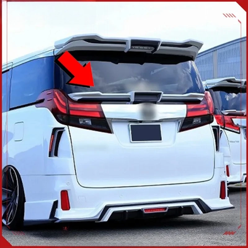 2015  AH30 Series Car Modification Fiber Tail Wing Rear Door Middle Wing Custom Installation