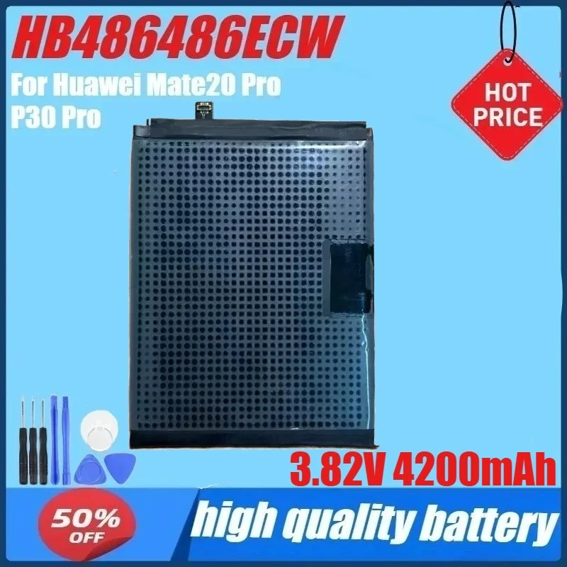 

HB486486ECW 3.82V 4200mAh Mobile Phone Battery for Huawei Mate20 Pro P30 Pro Mate 20 Pro +Tools