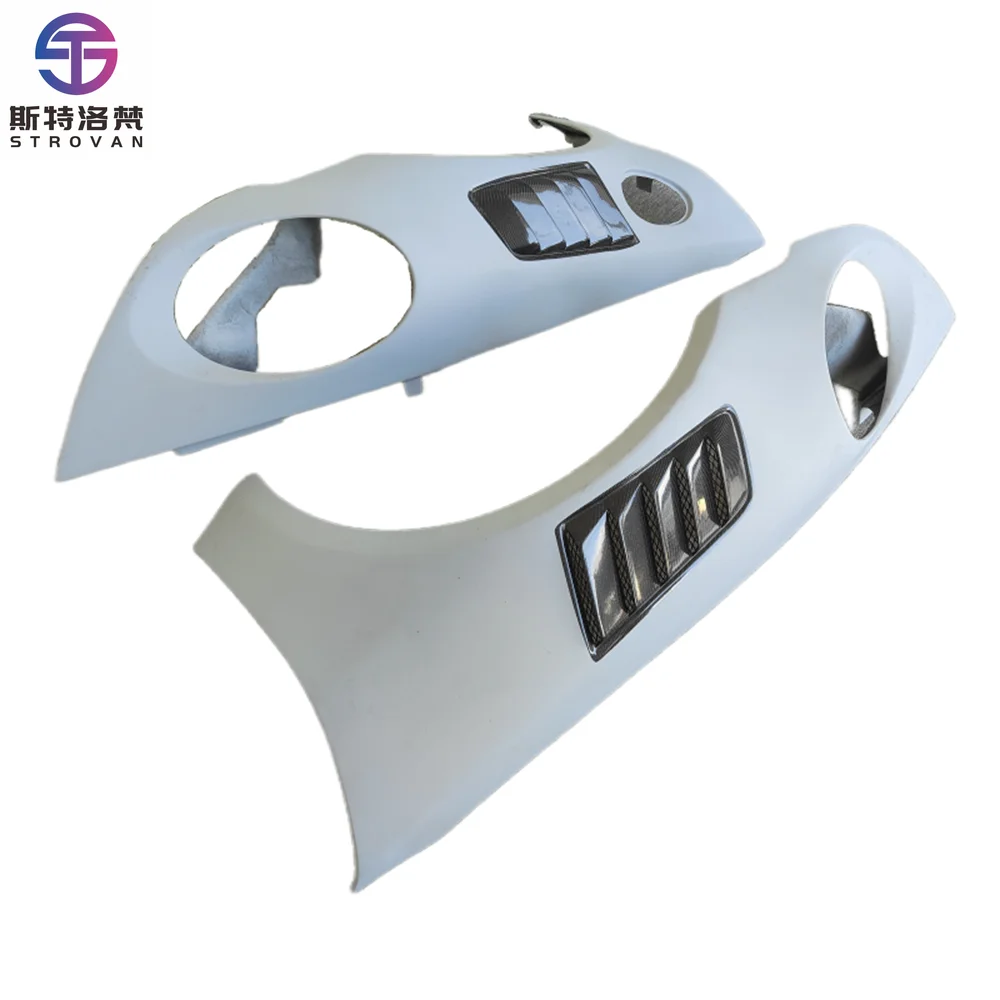 STLF Upgrade for Porsches 911 992 Carreras S with GT3 Style Resin Primer and Carbon Fiber Mudguard Body Kit Used Car Fenders