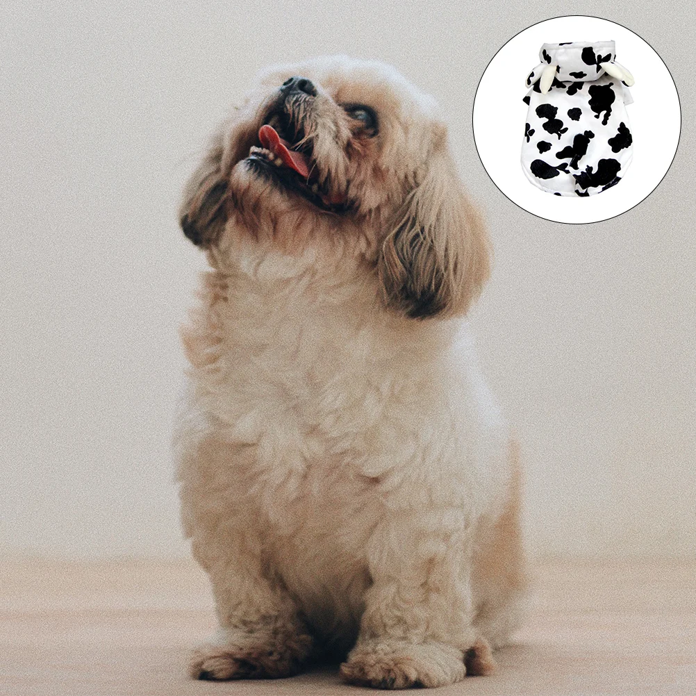 

Halloween Pet Costume Decorative Clothes Warm Stylish Dog Coat Cow Modeling Garment Small Dogs Winter Pet Clothing
