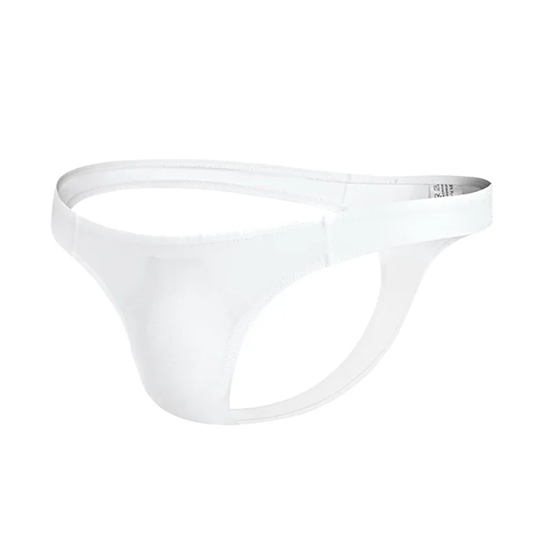 Men's Sexy T-Back G-Strings Low-Waist U-Convex Pouch Panties Thongs Underwear Soft Homme Lingerie Briefs Elastic Underpants