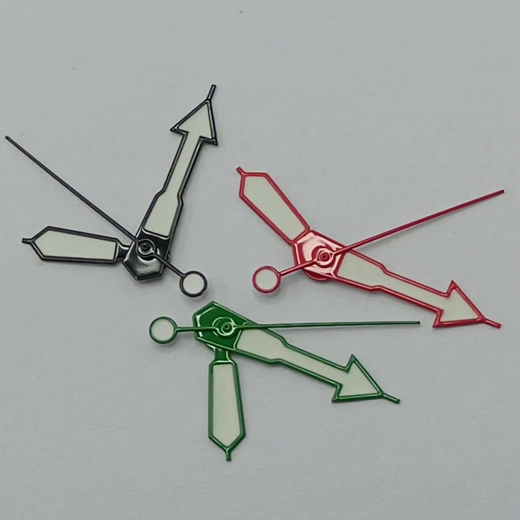 Black Blue Red Green Orange Purple Watch Hands Luminous Fit NH35 NH36 7S26 7S36 4R35 4R36 Movement