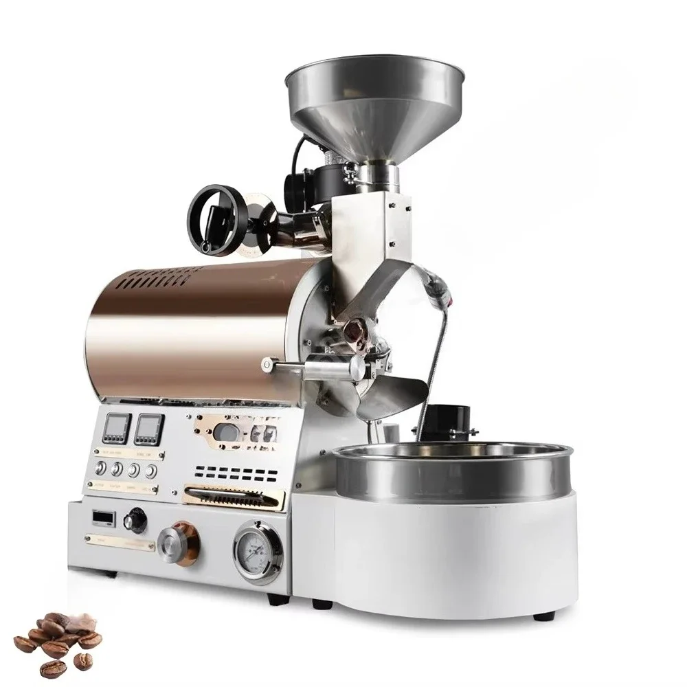 Infrared heating electric coffee roaster hand tool for roasting 1 kg and 2 kg of beans for automobiles