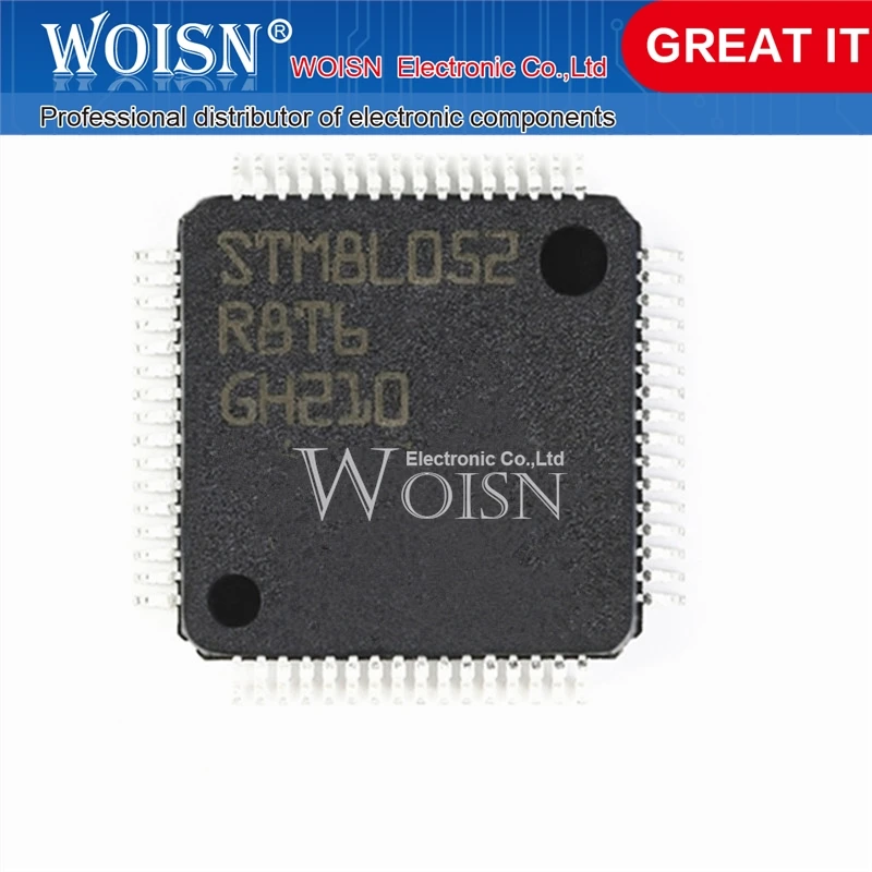 

10PCS STM8L052R8T6 STM8L052 LQFP-64