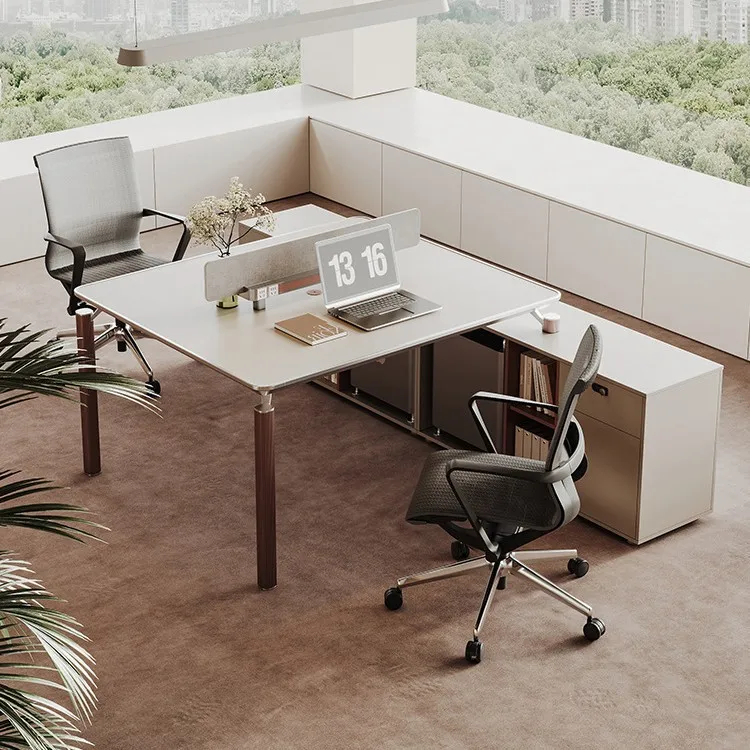 

Комбинация офисного стола и стула для персонала, простой современный офис компании персонала