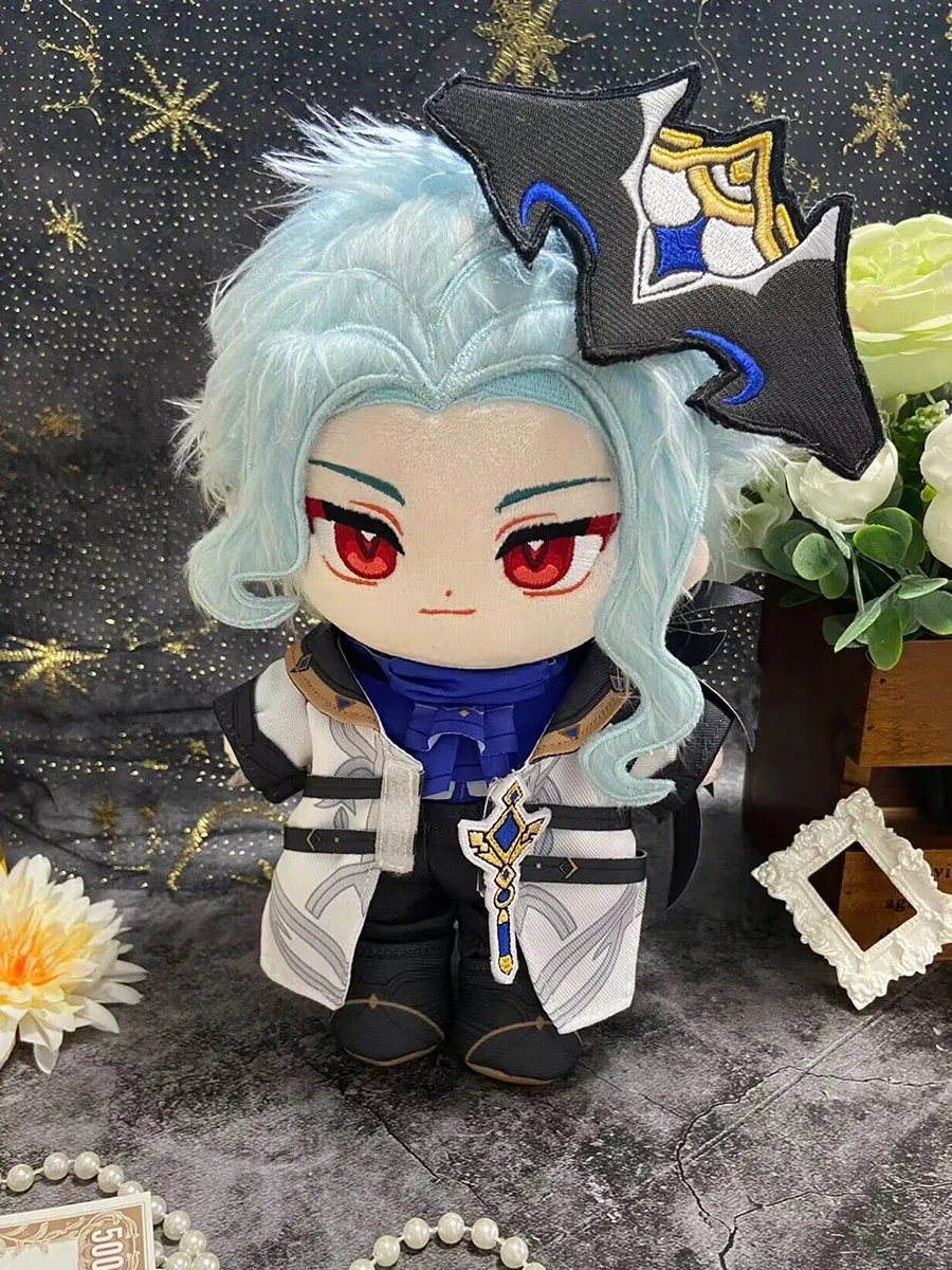 Game Genshin Impact II Dottore The Doctor Cosplay Cute Plush Doll 20cm Cotton Change Clothes Outfit Plushie Pillow Toys Gift