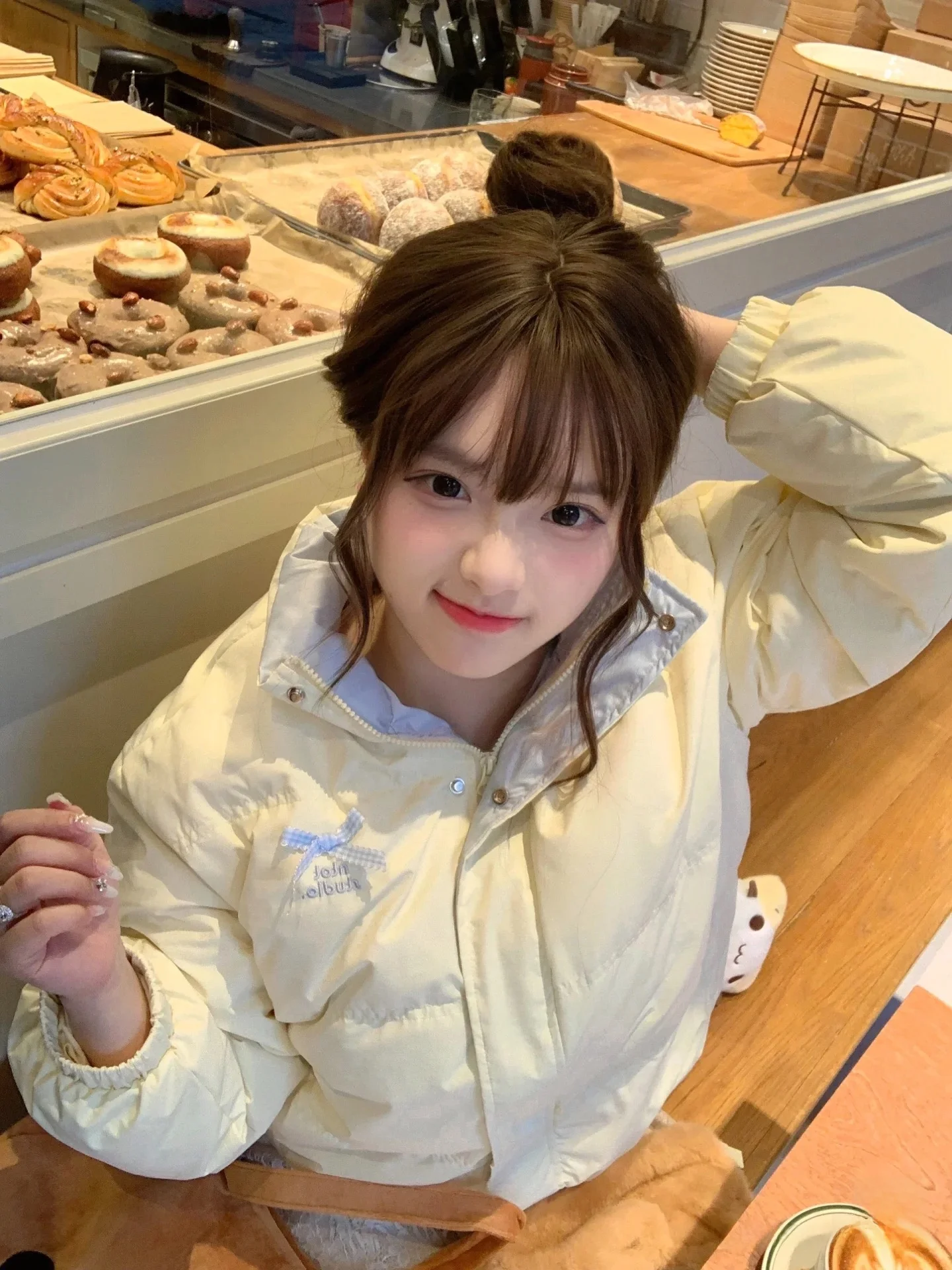 

Faionable Winter down Jaet Korean Sle plus Size Cotton Coat Thiened Long Sve Zipper Closure Color Outerwear