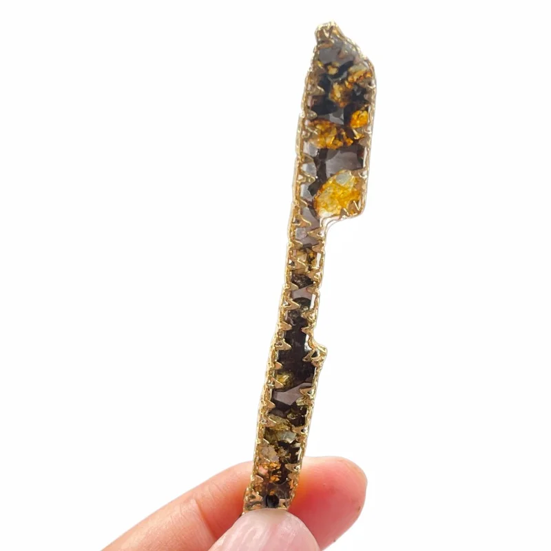 3.4g Seymchan Olive Meteorite manual Pendant Olive Meteorite Natural Olive Meteorite Necklace Pendant Specimen Collection- LB143