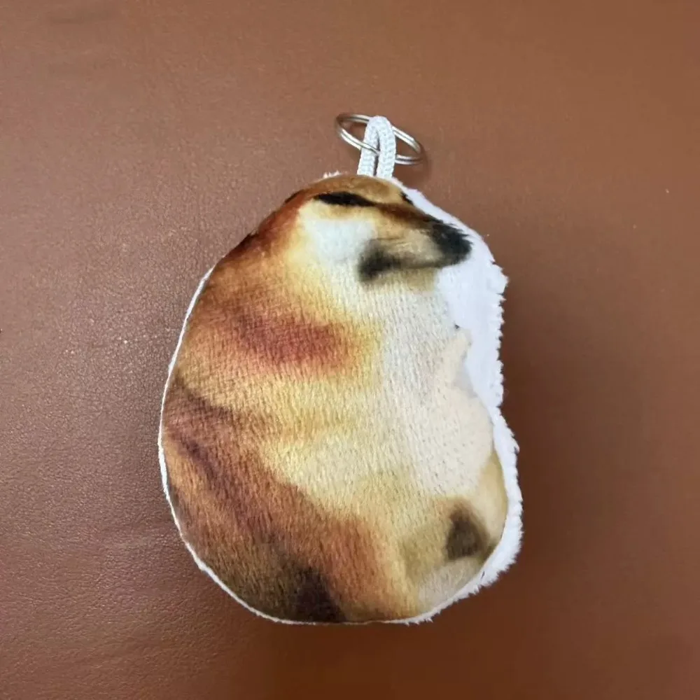 Shiba Inu Voice Button Keychain Dog Meme Squeeze Keyboard Keychain Bag Charm With Sound Finger Keyboard Pendant Surprise Gift