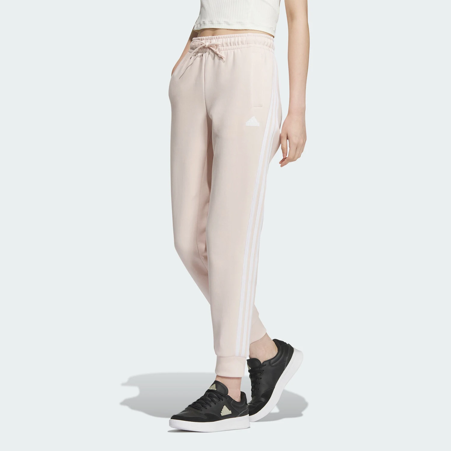 

Официальные женские вязаные спортивные брюки Adidas W FI 3S REG PT JM9631