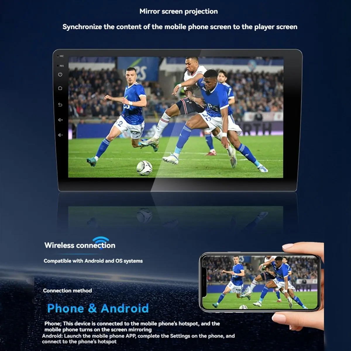 

Wireless Carplay to Android AI Box Carplay/Android Auto to Android 13 Supports Split-Screen Interaction with HD Port A