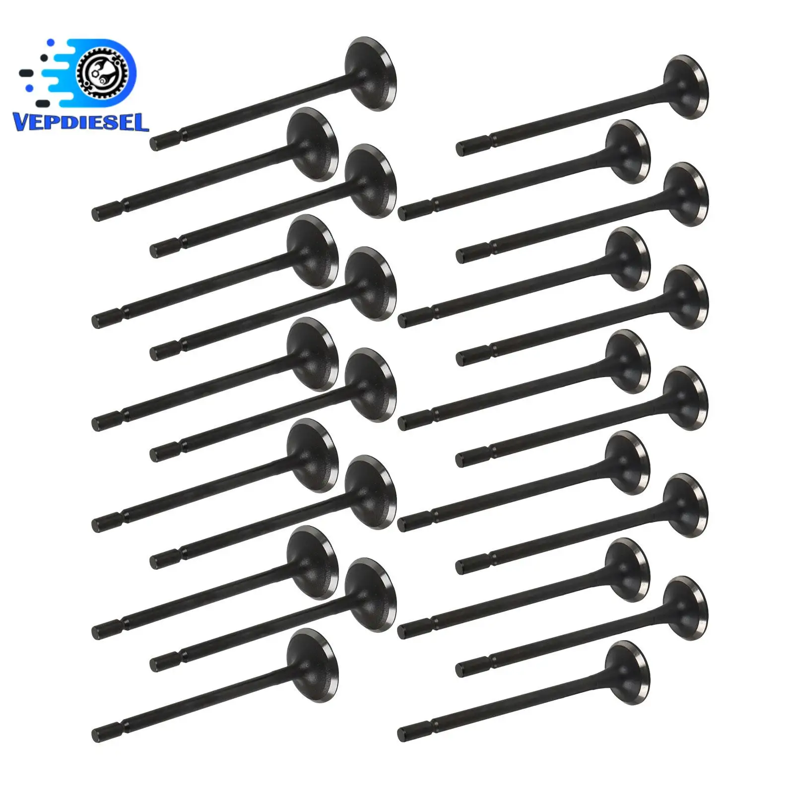 

24pcs Intake & Exhaust Valve G6EA 22211-3E000 22212-3E000 For 05-13 Hyundai Grandeur Santa Fe Kia Opirus Rondo Cadenza 2.7L Part