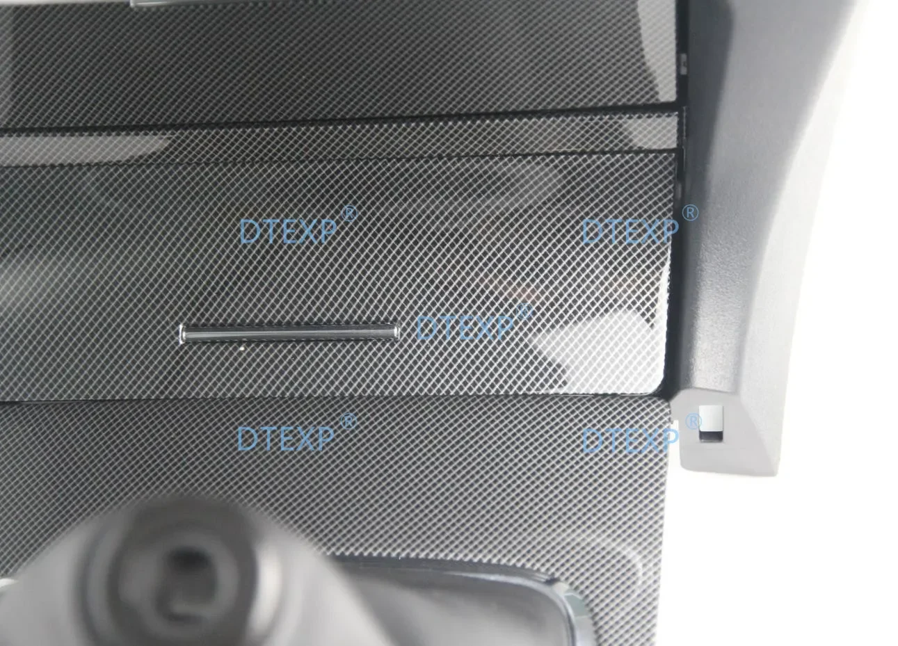 1 Pcs LHD Carbon Fiber Coating Shift or Gear Box Cover for Lancer CY 8010A189 Interior Board for Fortis MT Decoration for Evo