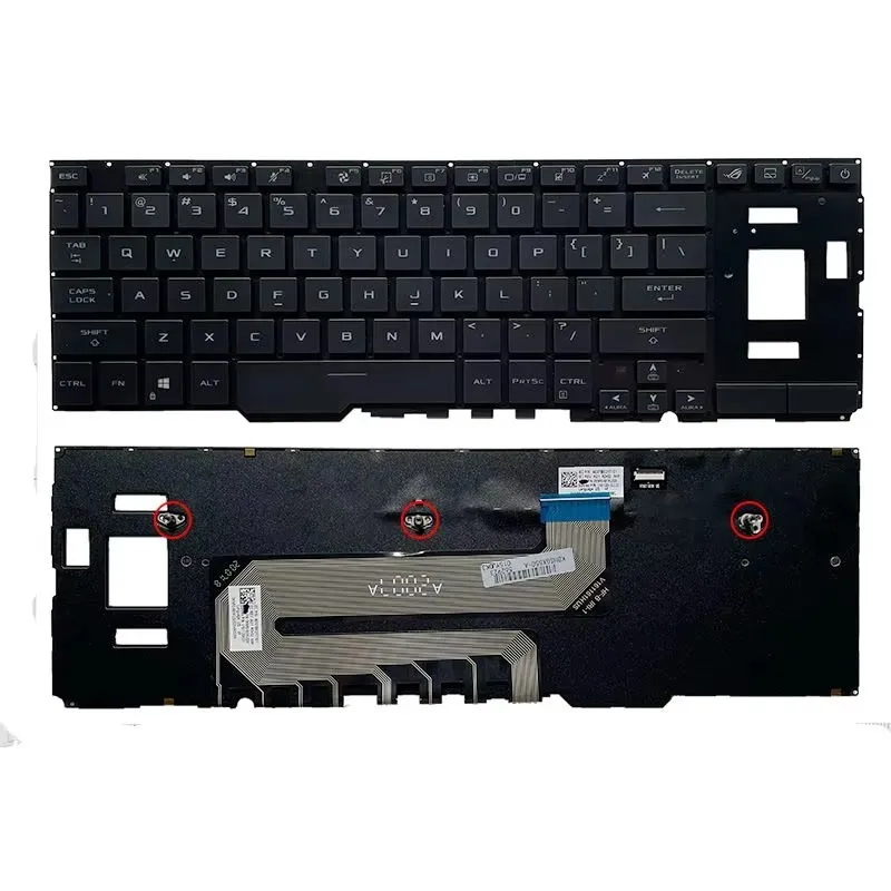 Keyboard for Asus ROG Zephyrus Duo 15 GX550 GX550LXS GX550LWS GX551 GX551Q GX551QM GX551QR GX551QS with RGB backlit US Layout