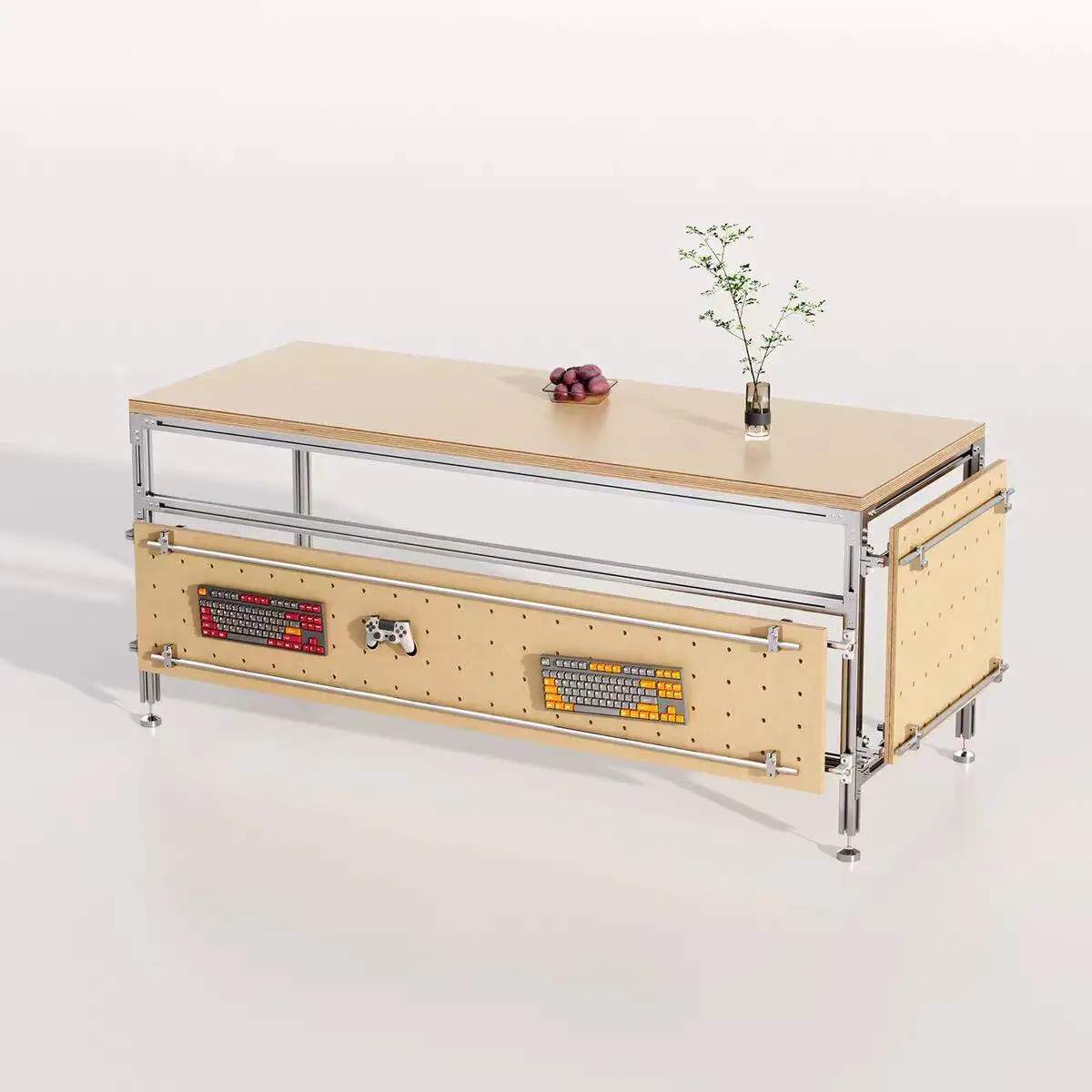 YJQ hole board learning desk computer desk e-sports table bedroom home ocean board customization