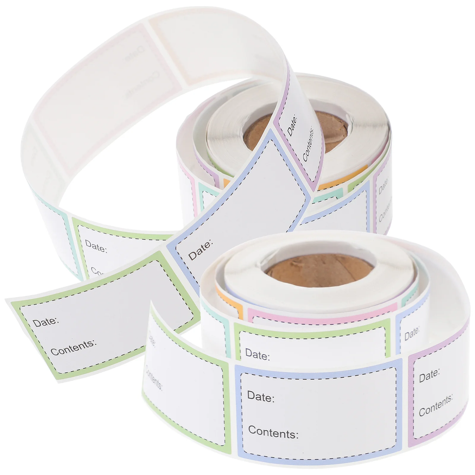 

2 Rolls Removable Food Container Labels Adhesive Stickers Freezer Storage Jars Date Record Labels for Food Containers