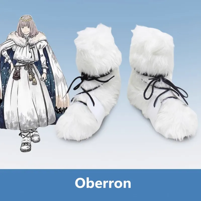 

FGO Fate Grand Order Pretender Oberon Vortigern Cosplay Costume Shoes Anime Handmade Faux Leather Boots