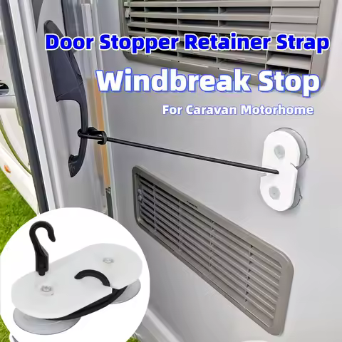 1PCS Door Stopper Retainer Strap Windbreak Stop Caravan Motorhome Doors Flying Shut In The Wind RV Door Protective Parts