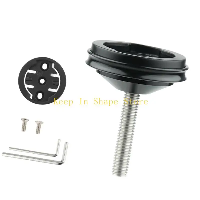 U1JC Universal Bike Computer Mount Holder Stem Top Cap Computer Stand Headset Top Cap Speedometer Mount Bracket Enduring