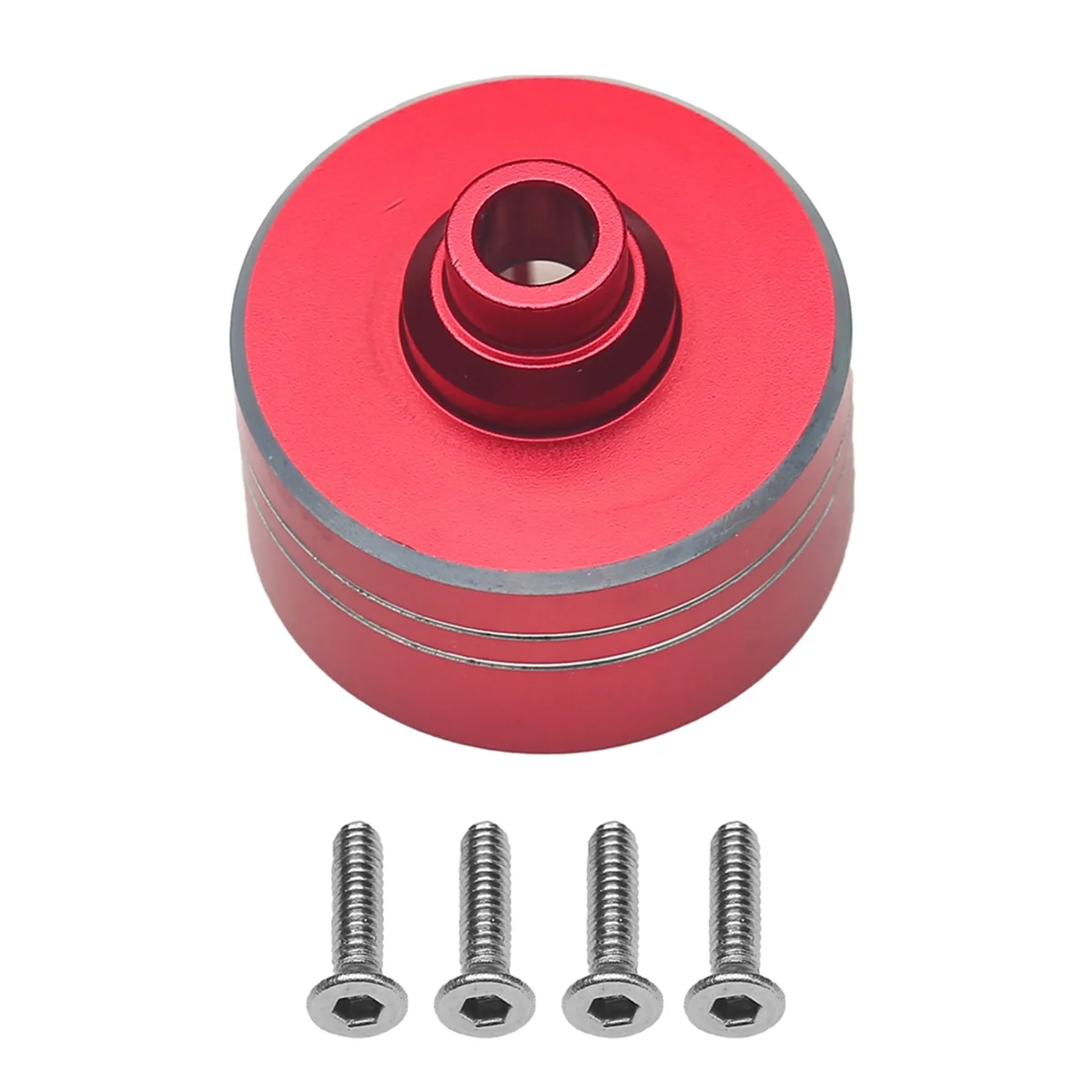 For TAMIYA XV-02 TT02D TT02 Universal Metal Front, Middle and Rear Universal Differential Case,Red