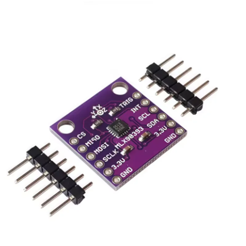 MLX90393 Digital 3‑Axis Hall‑Effect Sensor for Displacement, Angle, Rotation and 3D Position Detection