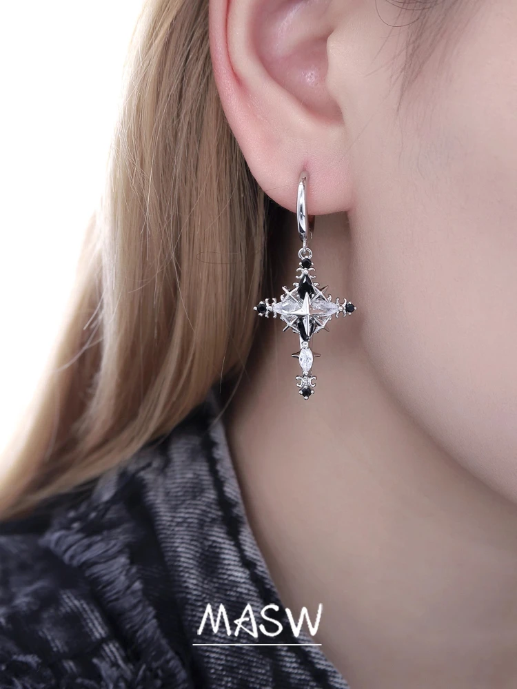 MASW Original Design Cool Trend Delicate Star Earrings For Women Party Gifts Fashion Jewelry Popular Accessories Hot Selling