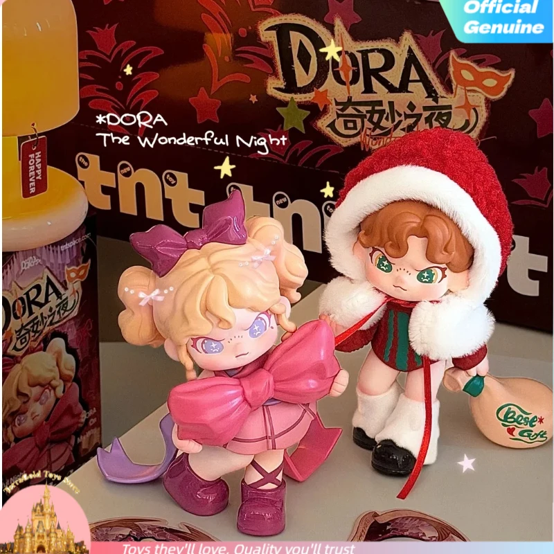 

Оригинальные игрушки-сюрпризы серии Tnt Dora Wonderful Night, коллекционная фигурка Доры из ПВХ, загадочное украшение для рабочего стола, подарок для девочки