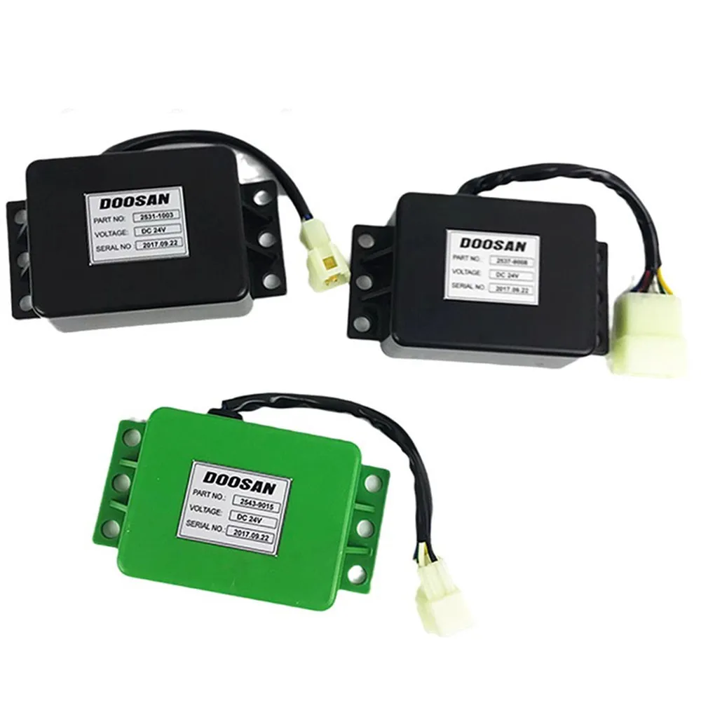 2543-9015 For 2523-9005 2537-9008 2531-1003 Doosan Daewoo DH220 DX Wiper Intermittent Timing Time Control Relay Excavator Parts