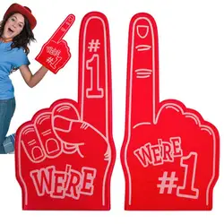 Cheer Up Foam Fingers For Sports Number 1 Cheer On Cheerleading Props Hand Finger Gloves 18 Inch Sports Cheer Fan Finger