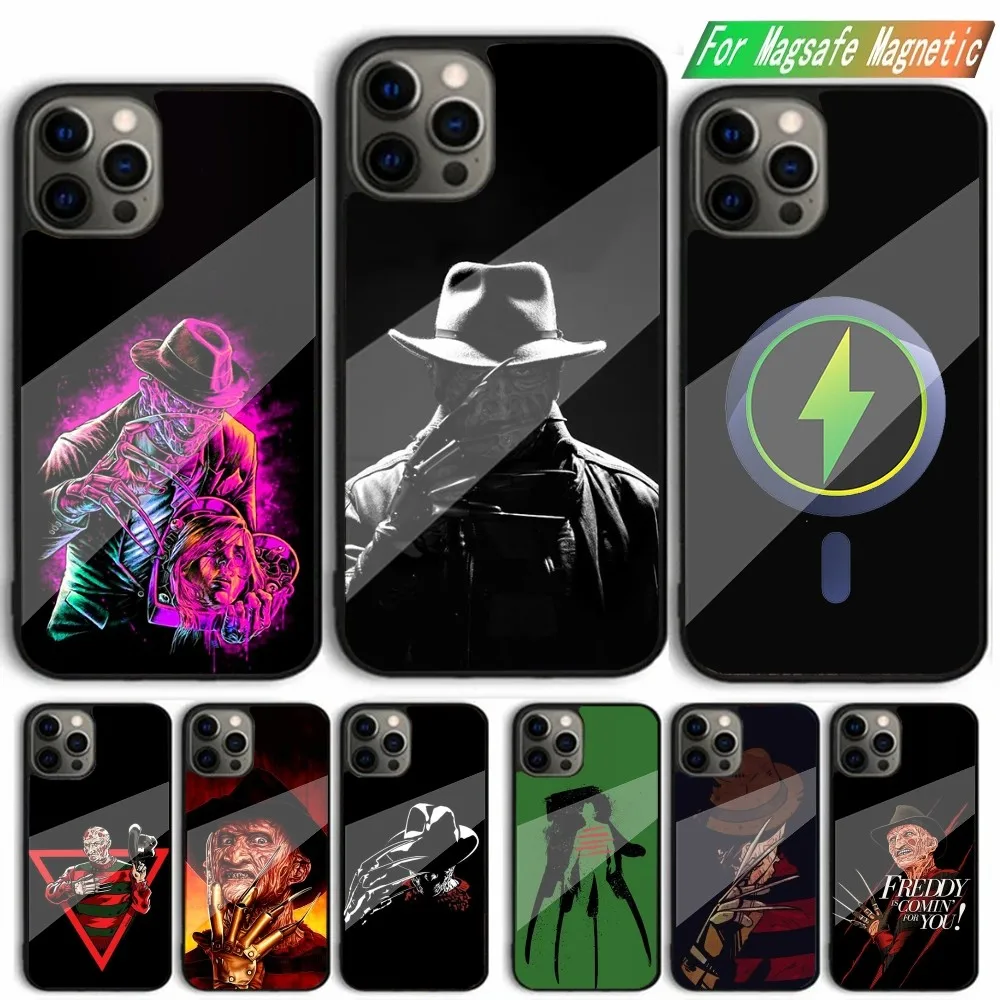 F-Freddys-Kruger H--Horror Movie Phone Case For iPhone 15,14,13,12,11,Plus,Pro,Max Mini Magsafe Magnetic Wireless Charging