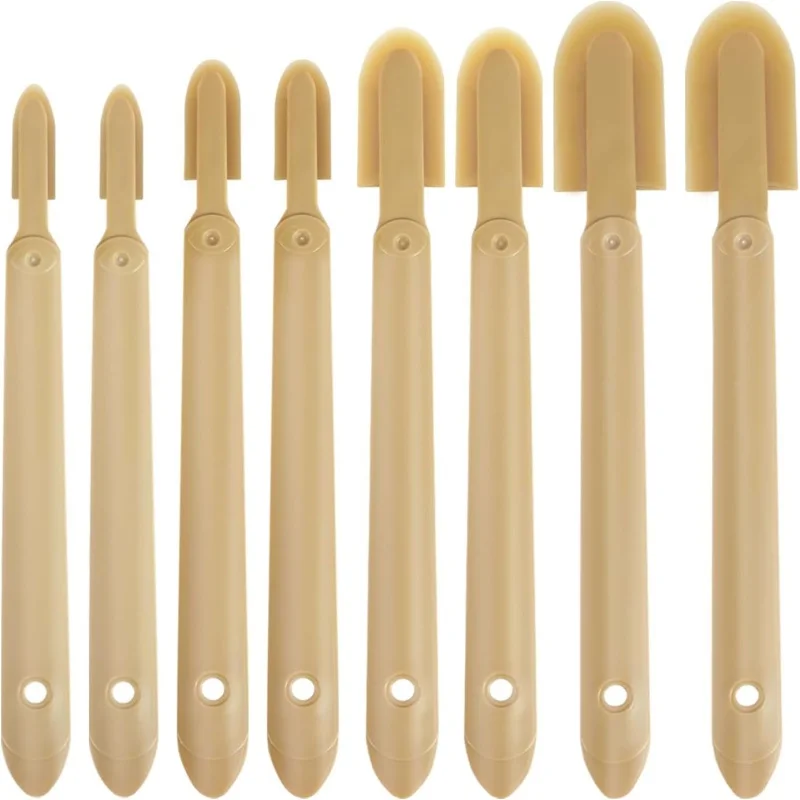 8pcs Sealant Finishing Tools Rubber Caulk Caulking Silicone Sealant Finishing Tool Extended Length Rubber Spatula Caulking Sets