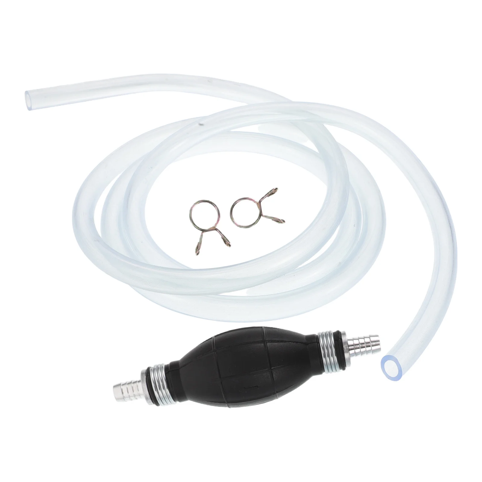

1Set Automotive Manual Oil Pump Hand Pump Rubber Siphon Hose Spring Clamps Oil Transfer Fluid Extractor for Cars Boats