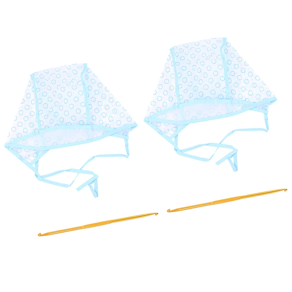 

2Sets Hair Dyeing Cap Flexible Perforations DIY Highlights Styling Barber Shop Accessories Hair Highlighting Kit