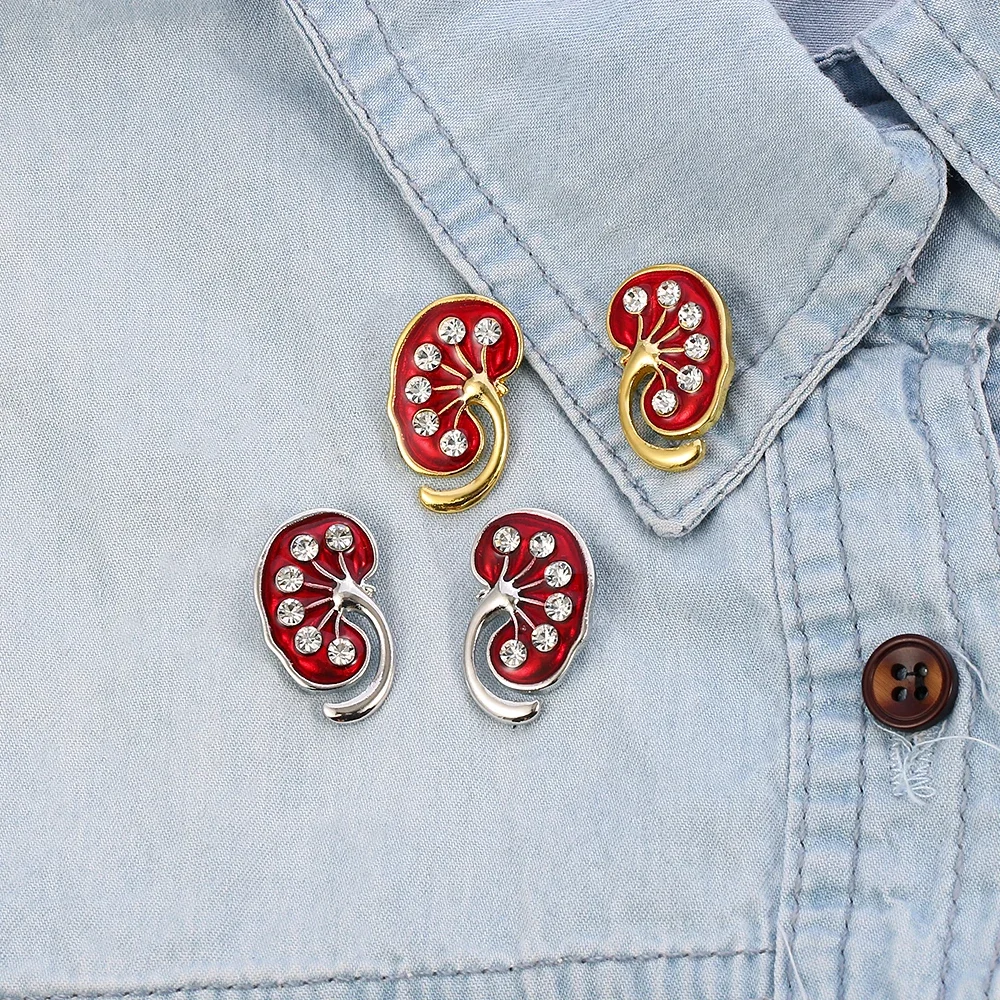 1 Pc Funny Organs Lungs Cartoon Brooch Exquisite Creativity Enamel Pin Backpack Clothing Jewelry Metal Badge Accessories Gift