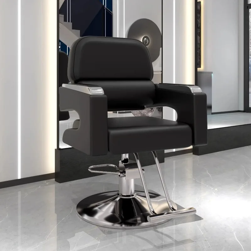 Silla de Barbero Exclusiva y Cómoda, Silla de Salón Minimalista, Moderna, Silla de Corte de Pelo Exclusiva, Muebles de Salón