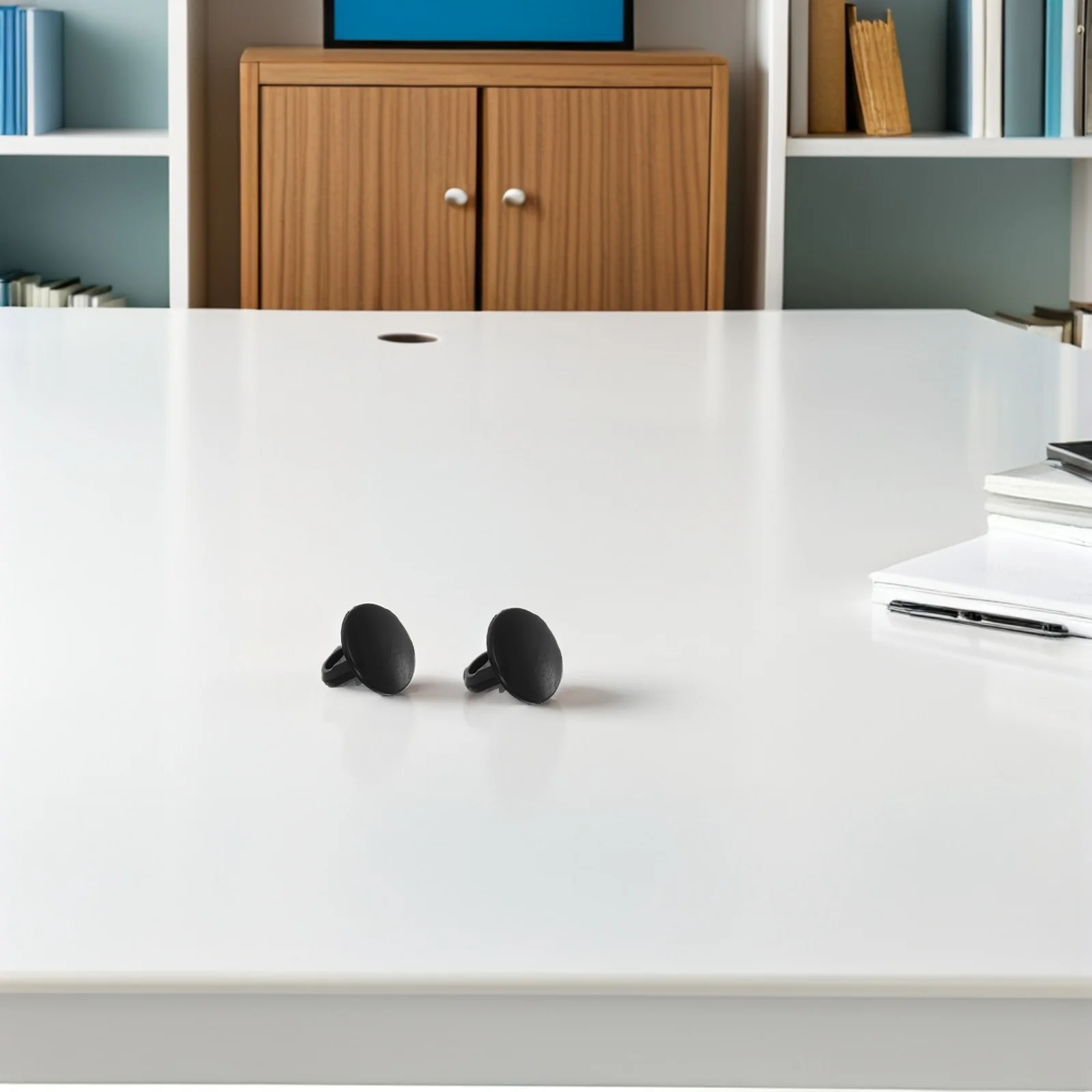 

100pcs Ball Accessories Black Plastic Ball Threading Tube Buckle For Wrist Return Agility Training Sports Equipment Durable Rope