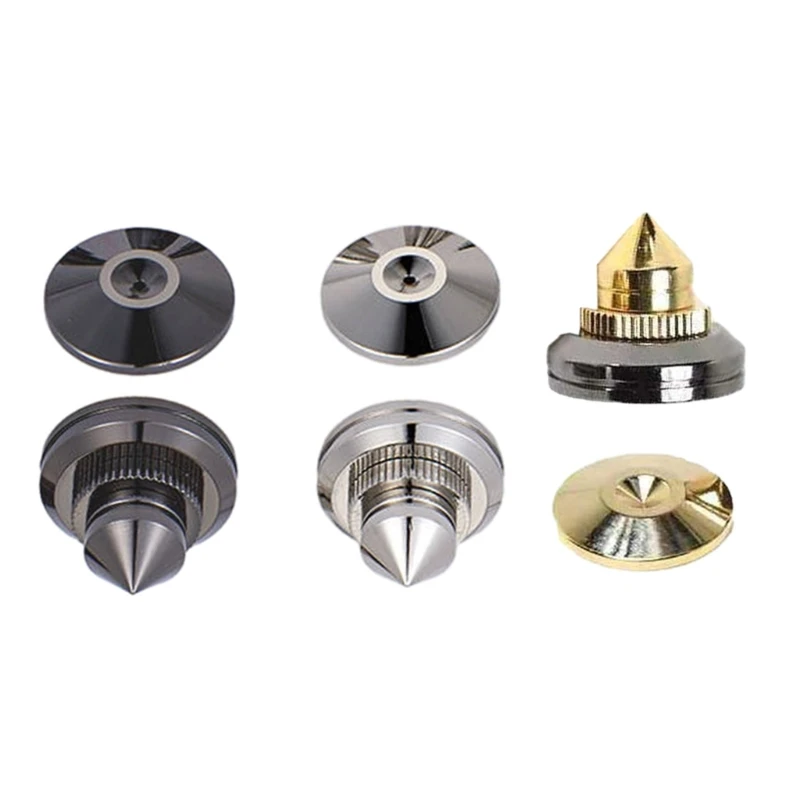 T5EA ขาตั้งลำโพงแบบปรับได้ ป้องกันการสั่นสะเทือน แผ่นลำโพงที่สมบูรณ์แบบสำหรับโฮมเธียเตอร์