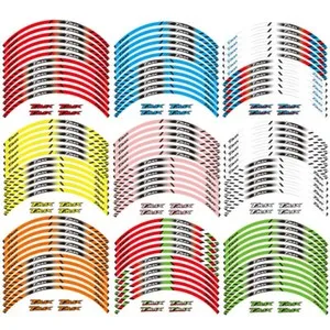 

Stripes Wheel Decal Hub Rim Strip Sticker DecalS WheelS For YAMAHA TMAX XP XP500 XP300