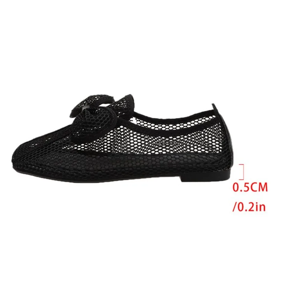 Retro Flache Schuhe Sommer Neu Quadratische Spitze Fischernetz Atmungsaktiv Hohl Ausgefallene Slip-on Baotou Halbpantoffeln Größe 42 – Detail 26
