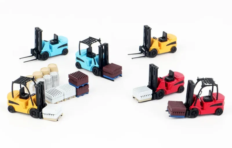 

1/76 Small And Exquisite New Arrival Special Price Die-cast Plastic Vintage British Forklift Model Furniture Display Collection