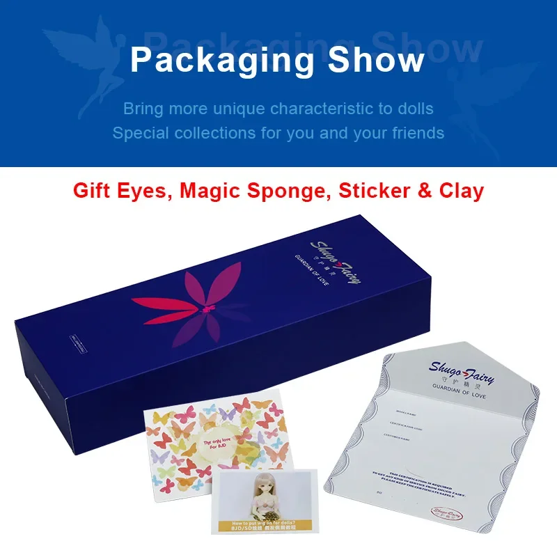 Shuga Fairy 1/4 DIM Flowne BJD دمى وصلات متحركة مجموعة كاملة من عناصر المكياج الاحترافية الدمى للهدايا